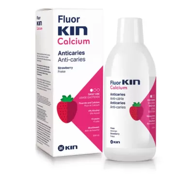 Apa de Gura Pentru Copii Fluor Kin Calcium, 500 ml, Laboratorios Kin