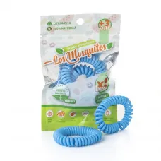 Bratara Aromatizata Citronella Din Silicon Albastru, 2 Bucati, Los Mosquitos