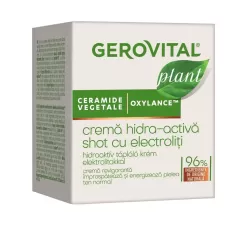 Crema Hidra-Activa Shot Cu Electroliti, 50 ml, Gerovital Plant
